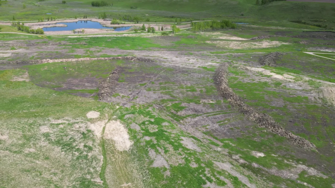 Aerial of Valarosa development land and greenspace