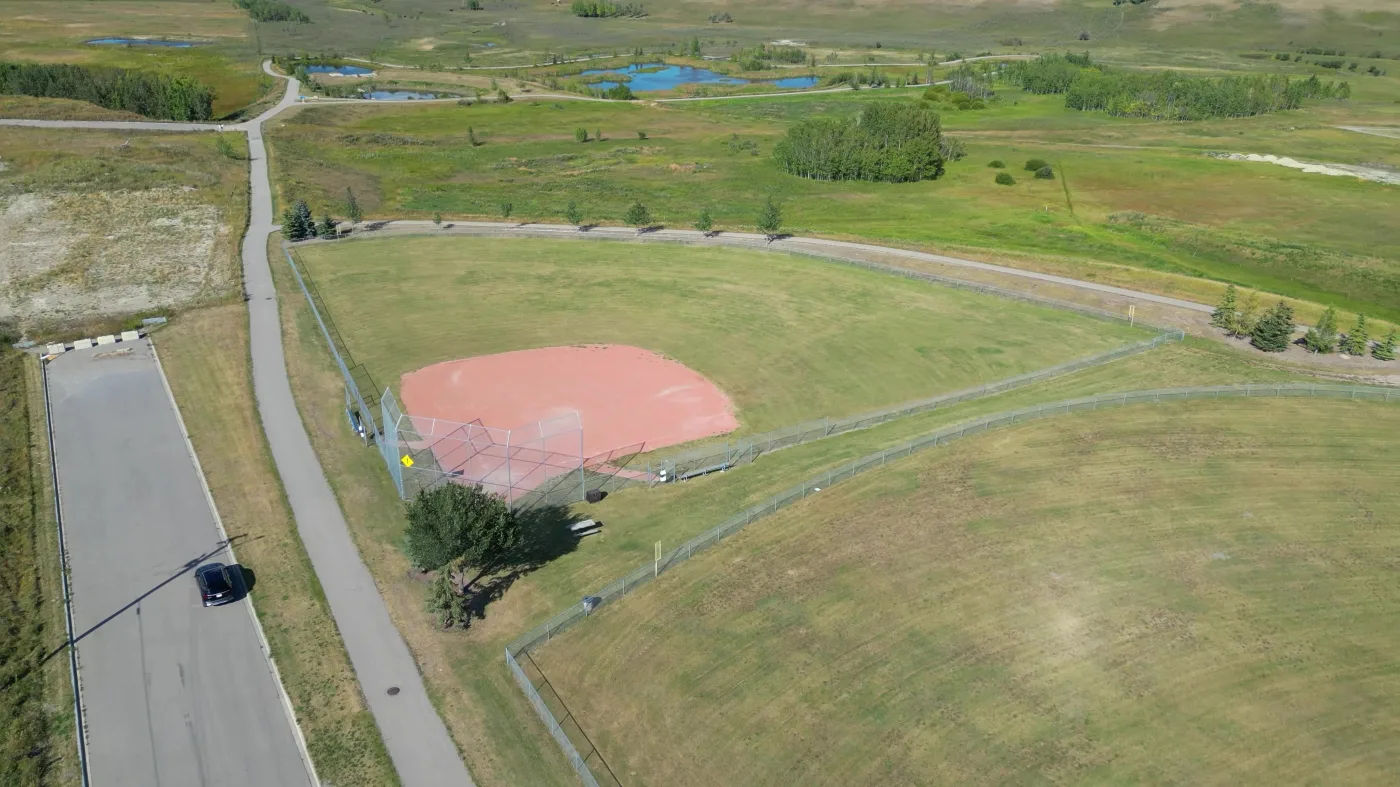 Didsbury ball diamonds, parks and walking trails